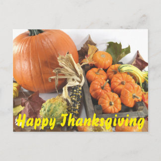 Happy Thanksgiving Postcard Feiertagspostkarte