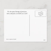 Happy Thanksgiving Postcard Feiertagspostkarte (Rückseite)