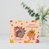 Happy Thanksgiving Postcard Postkarte (Stehend Vorderseite)