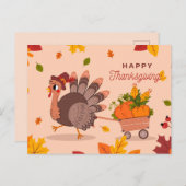 Happy Thanksgiving Postcard Postkarte (Vorne/Hinten)