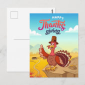 Happy Thanksgiving Postcard Postkarte (Vorne/Hinten)