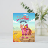 Happy Thanksgiving Postcard Postkarte (Stehend Vorderseite)
