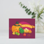 Happy Thanksgiving Postcard Postkarte (Stehend Vorderseite)
