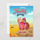 Happy Thanksgiving Postcard Postkarte (Vorne/Hinten)