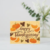 Happy Thanksgiving Postcard Postkarte (Stehend Vorderseite)