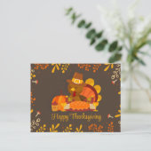 Happy Thanksgiving Postcard Postkarte (Stehend Vorderseite)