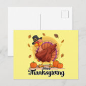 Happy Thanksgiving Postcard Postkarte (Vorne/Hinten)
