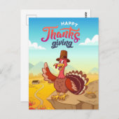 Happy Thanksgiving Postcard Postkarte (Vorne/Hinten)