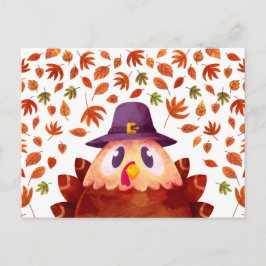 Happy Thanksgiving Postcard Postkarte