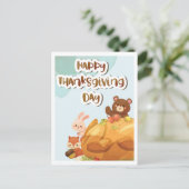 Happy Thanksgiving Postcard Postkarte (Stehend Vorderseite)