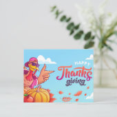 Happy Thanksgiving Postcard Postkarte (Stehend Vorderseite)