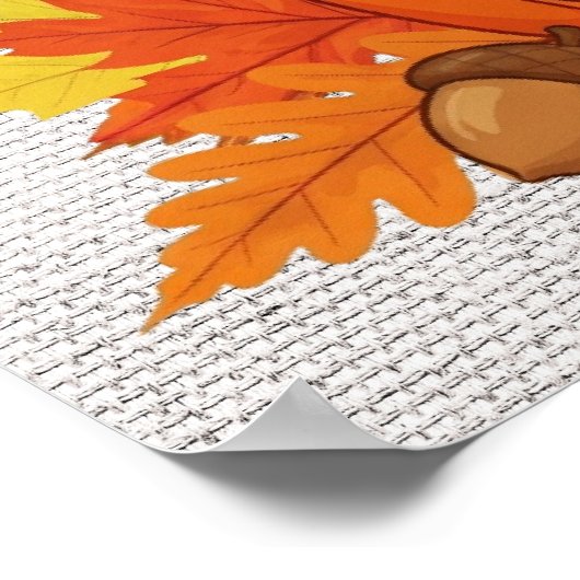 Happy Thanksgiving Poster (Ecke)