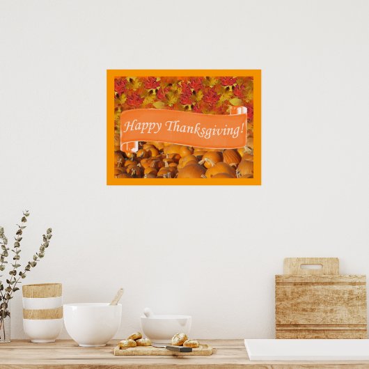 Happy Thanksgiving Poster (Küche)