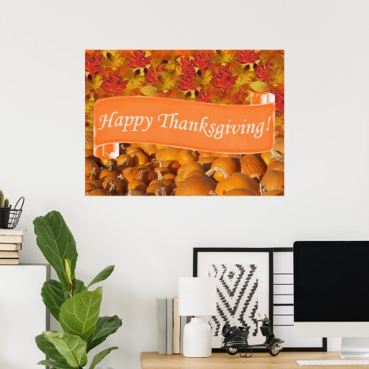 Happy Thanksgiving Poster (Heimbüro)
