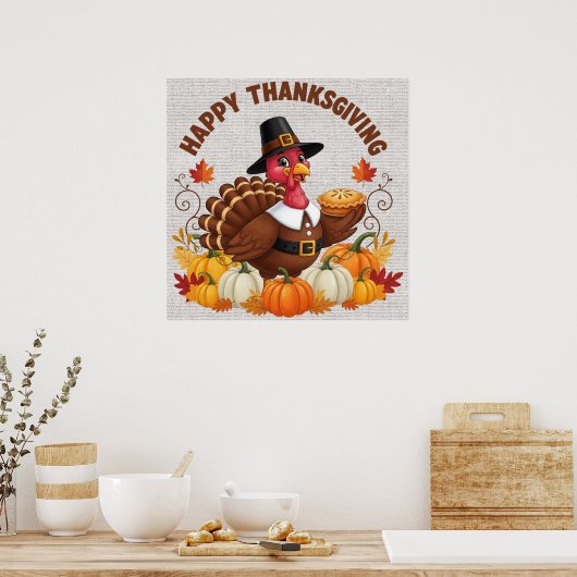 Happy Thanksgiving Poster (Küche)