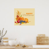 Happy Thanksgiving Poster (Küche)
