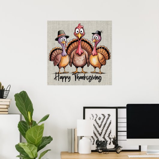 Happy Thanksgiving Poster (Heimbüro)