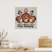 Happy Thanksgiving Poster (Küche)