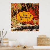 Happy Thanksgiving Poster (Küche)