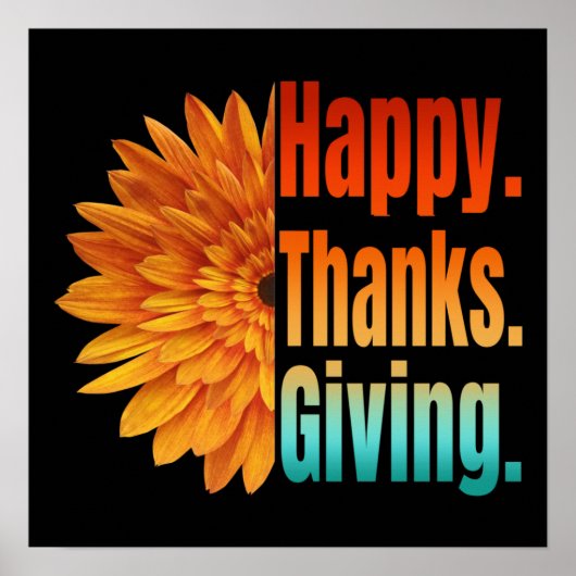 Happy Thanksgiving Poster (Vorne)