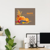 Happy Thanksgiving Poster (Heimbüro)
