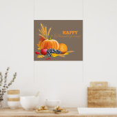 Happy Thanksgiving Poster (Küche)