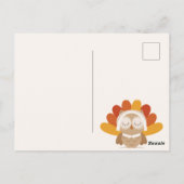Happy Thanksgiving Postkarte (Rückseite)