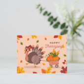 Happy Thanksgiving Postkarte (Stehend Vorderseite)
