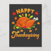 Happy Thanksgiving Postkarte (Vorderseite)