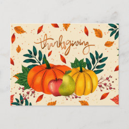 Happy Thanksgiving Postkarte