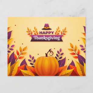 Happy Thanksgiving Postkarte