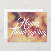 Happy Thanksgiving Postkarte (Vorne/Hinten)