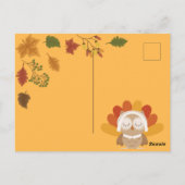 Happy Thanksgiving Postkarte (Rückseite)