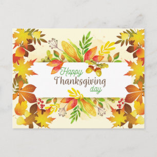 Happy Thanksgiving Postkarte
