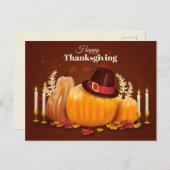 Happy Thanksgiving Postkarte (Vorne/Hinten)