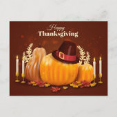 Happy Thanksgiving Postkarte (Vorderseite)