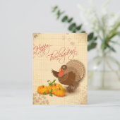 Happy Thanksgiving Postkarte (Stehend Vorderseite)