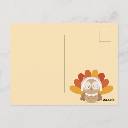Happy Thanksgiving Postkarte (Rückseite)