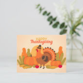 Happy Thanksgiving Postkarte (Stehend Vorderseite)