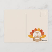 Happy Thanksgiving Postkarte (Rückseite)