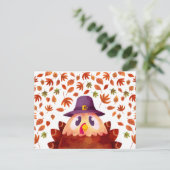 Happy Thanksgiving Postkarte (Stehend Vorderseite)