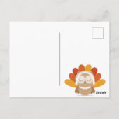 Happy Thanksgiving Postkarte (Rückseite)