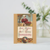 Happy Thanksgiving Postkarte (Stehend Vorderseite)
