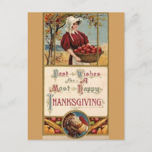 Happy Thanksgiving Postkarte