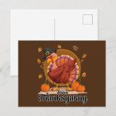 Happy Thanksgiving Postkarte (Vorne/Hinten)