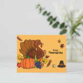 Happy Thanksgiving Postkarte (Stehend Vorderseite)