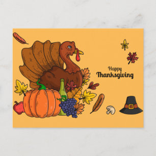 Happy Thanksgiving Postkarte
