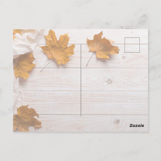 Happy Thanksgiving Postkarte (Rückseite)