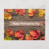 Happy Thanksgiving Postkarte (Vorderseite)