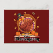 Happy Thanksgiving Postkarte (Vorderseite)